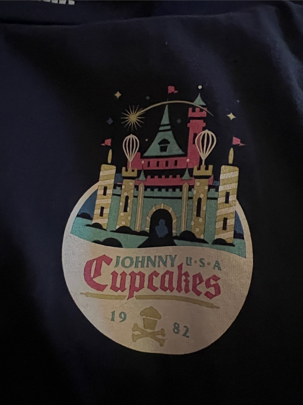 Johnny Cupcakes Navy Blue Disney Castle Stamp